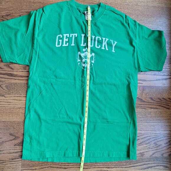 Get Lucky St. Patrick's Day Tee Shirt Green Large St. Patty Saint - Picture 3 of 5